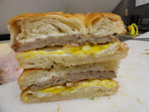 sausage egg cheese croissant